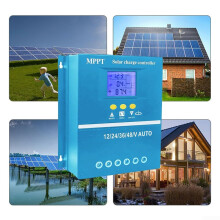 100A M-PPT Solar Charges Controller, 12V-48V MPPT Regulator For Home Power, Street And Garden Lights