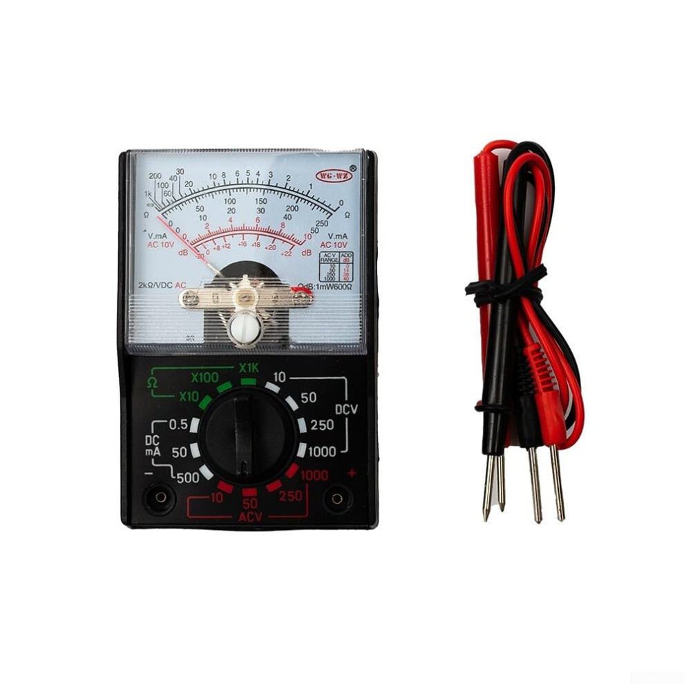 Analog Multimeter Tester Ac/Dc Voltmeter, Ammeter & Ohmmeter, 1000V 250Ma Electrical Testing Equipment 9067246386399