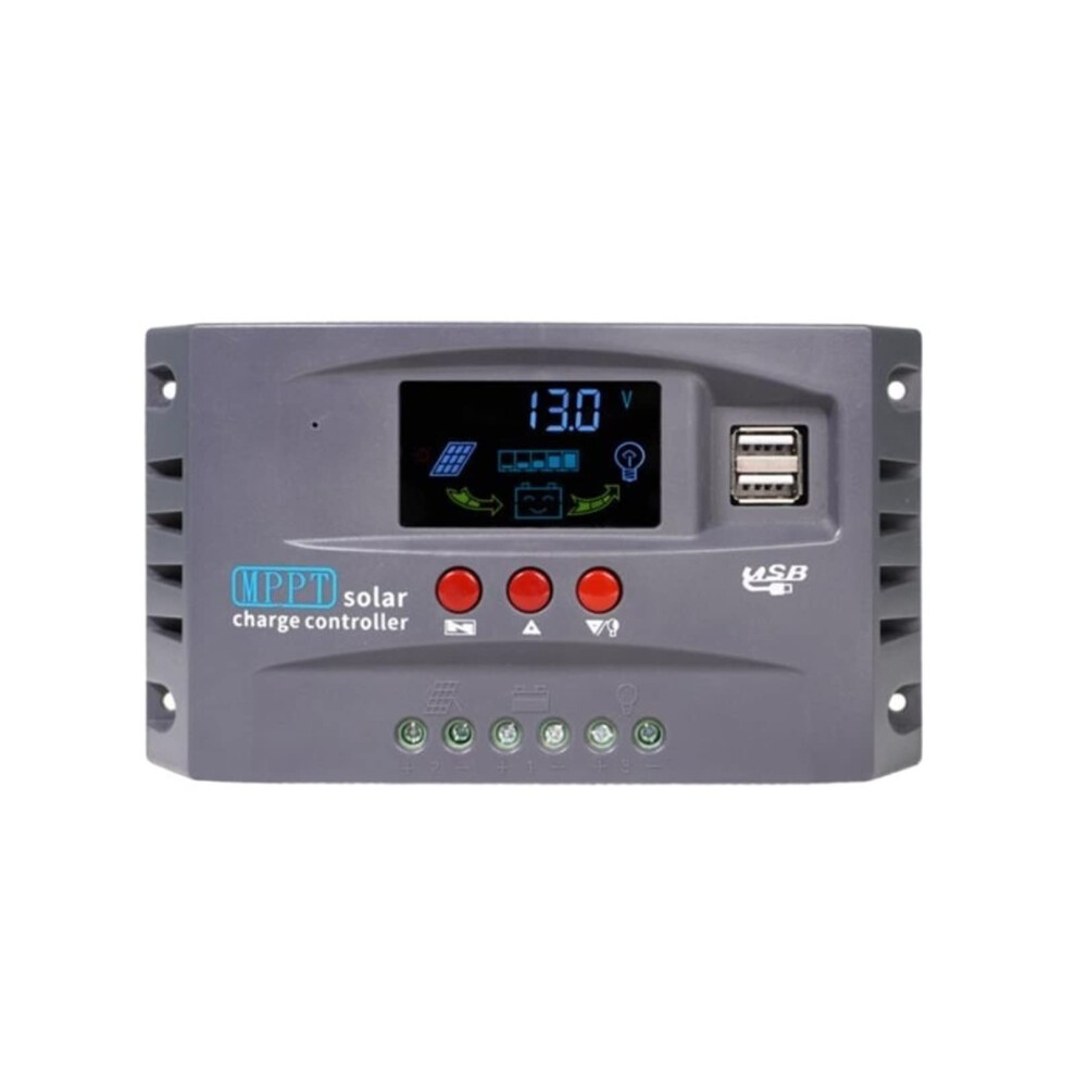 Mppt Solar Charge Controller 12V/24V 10A 20A 30A Type 20A With Lcd Display Dual Usb Charging 9067246386498