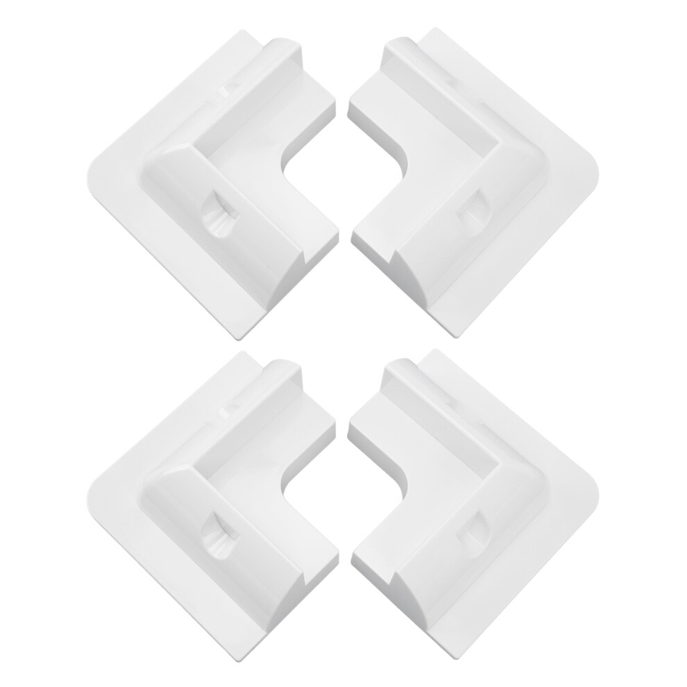 4Pcs Solar Panel Corner Clips Uv Resistant Abs Mounts For Roof Rv Marine 4251356410210