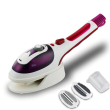 Steam Generator Iron Non-Stick Ceramic Soleplate, Adjustable Thermostat, Variable Settings, 3-Bar Pressure, 800 W, Purple