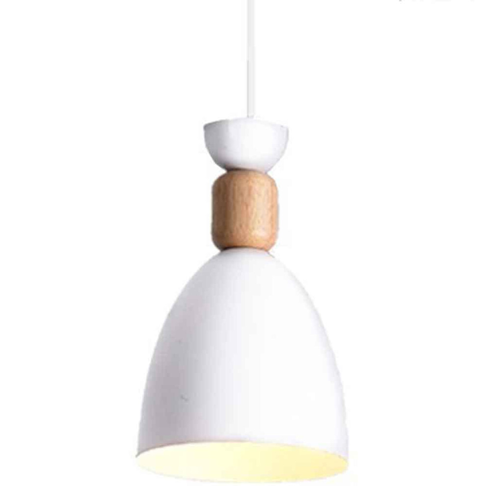 Elegant White Hanging Lamp Wooden Corridor Pendant Light Nordic Style Pendant Chandelier Single Head Piano Room Light-image-OPC-PMGZXCX-NEW