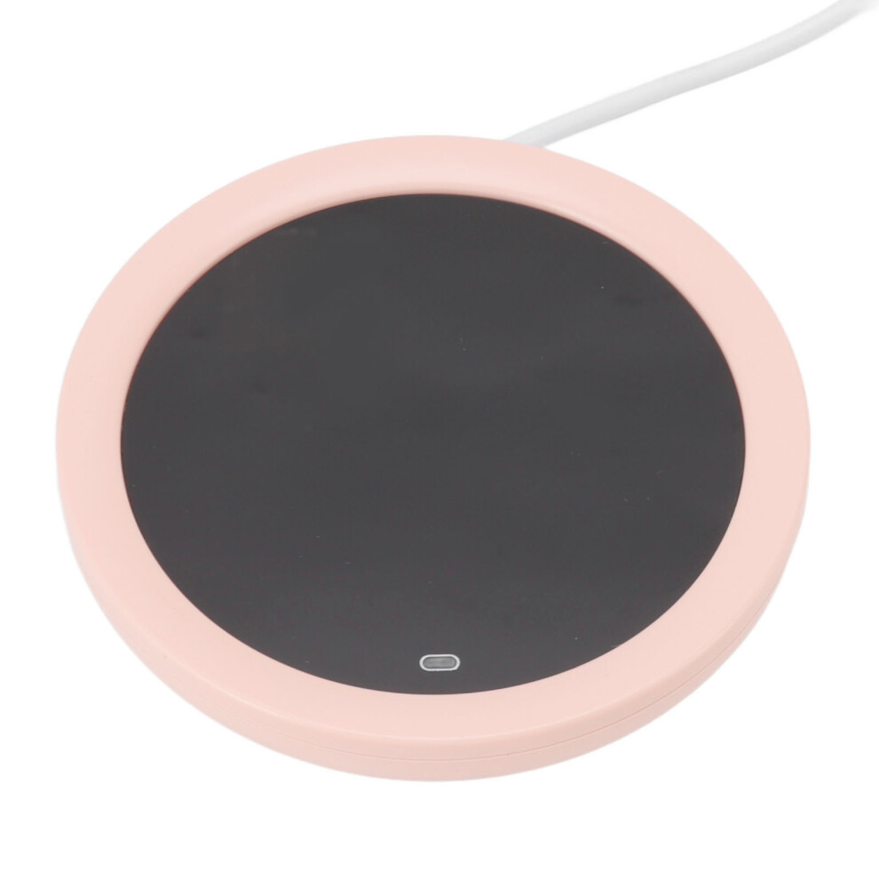 Pink Usb Coffee Mug Warmer - 55C Heating Plate With Digital Display