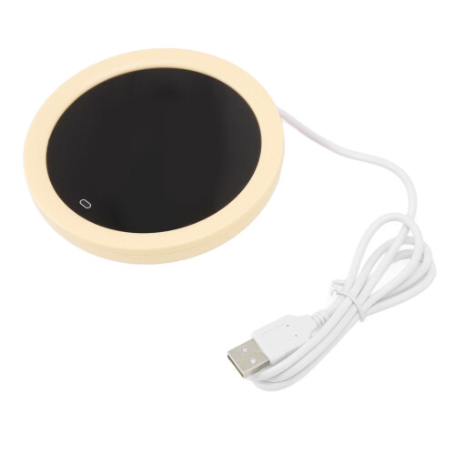 Electric Gravity Switch Mug Warmer 55C for Office, Yellow 1