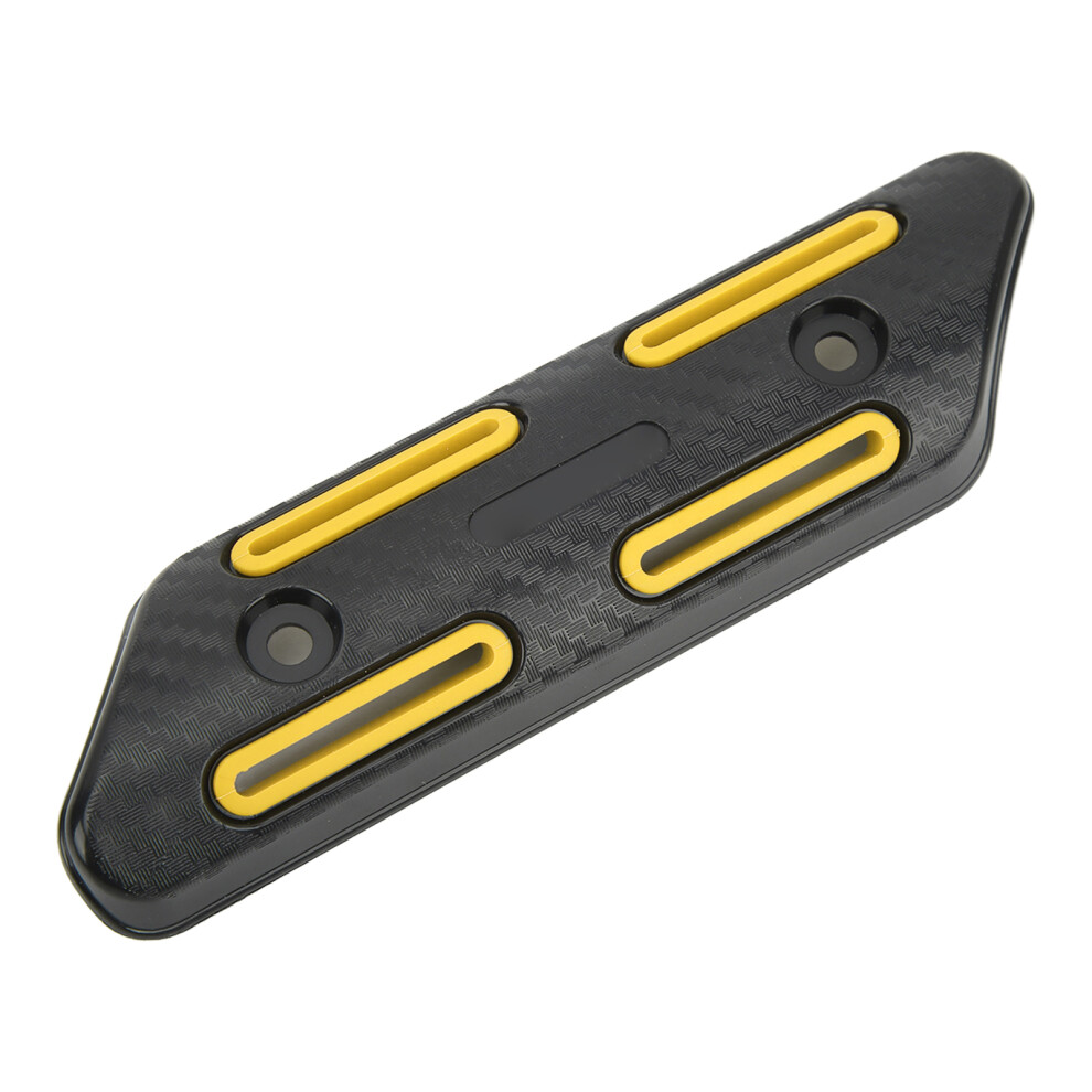 Universal Exhaust Pipe Heat Shield 27-51Mm Motorcycle Atv Scooter Yellow 4231356414593