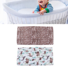 2Pcs Breathable Bassinet Sheets for Rectangle & Oval Baby Cradles