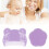 Comfortable Newborns Scalp Bath Tool 2PCS Brush Set - Purple 1