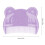 Comfortable Newborns Scalp Bath Tool 2PCS Brush Set - Purple 3