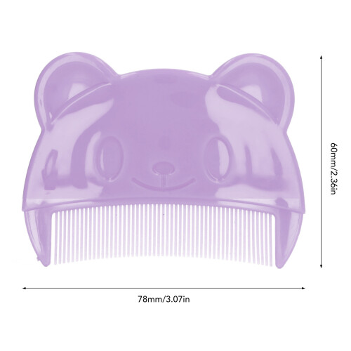 Comfortable Newborns Scalp Bath Tool 2PCS Brush Set - Purple 2