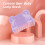 Comfortable Newborns Scalp Bath Tool 2PCS Brush Set - Purple 6