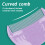 Comfortable Newborns Scalp Bath Tool 2PCS Brush Set - Purple 10