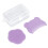 Comfortable Newborns Scalp Bath Tool 2PCS Brush Set - Purple 2