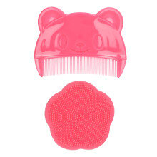 Sensory Silicone Baby Bath Brush 2PCS Gentle Soft for Newborn Scalp Care