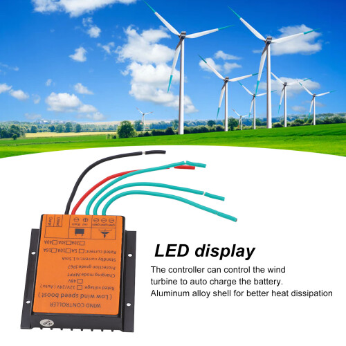 Wind Turbine MPPT Controller 48V 500W IP67 Aluminum Shell 2