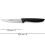 Coltello per frutta e verdura NIZA, lunghezza 110/225 mm 2