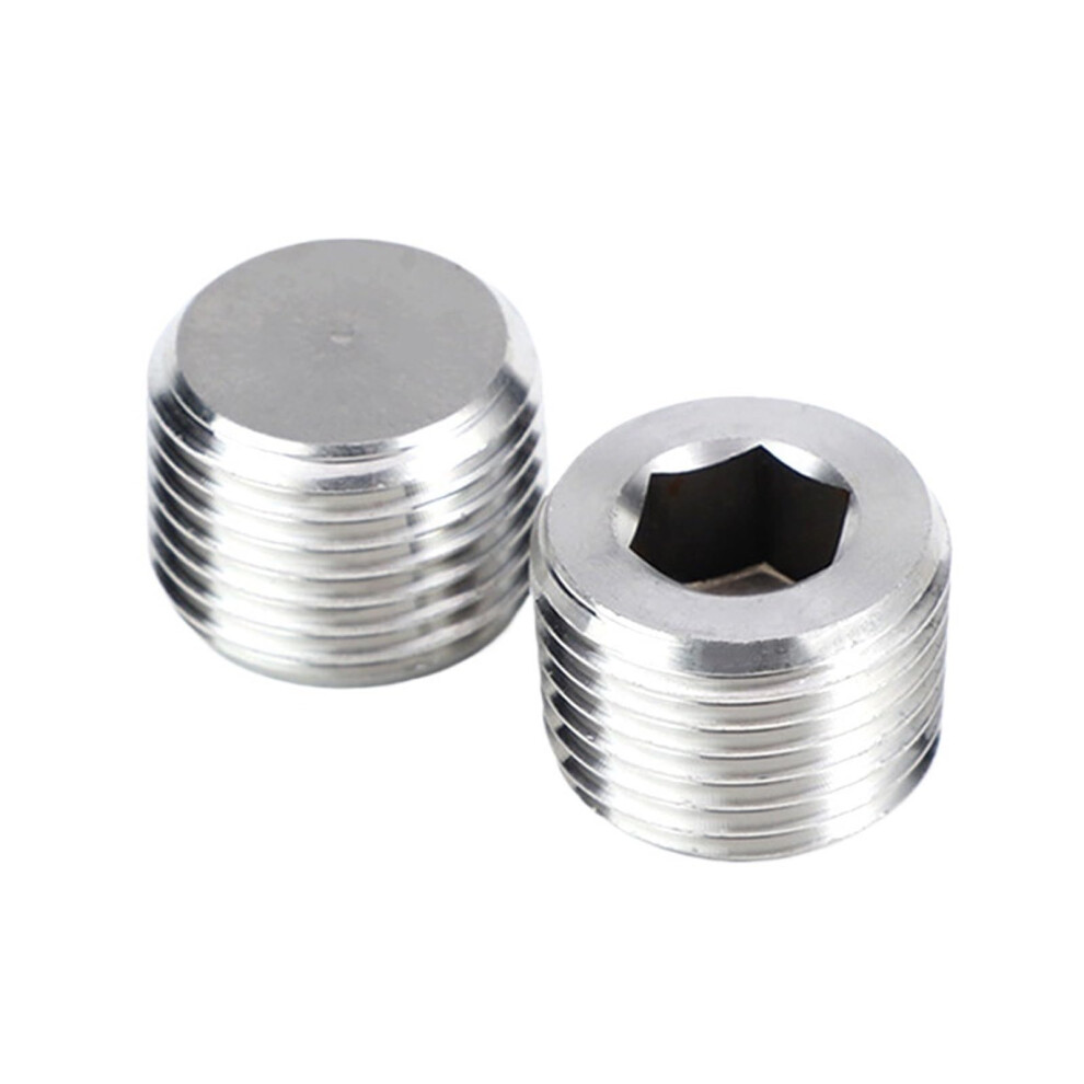 M14x1.5 Stainless Steel 304 Inner Hex Socket Allen Head Bolt 1Pc Metric Fine External Thread End Cap Stop 9393856704323