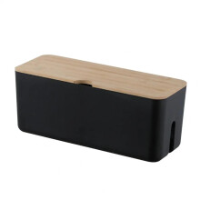 Cable Organiser Black Power Cord Storage Box For Hiding Cables Desk Cable Organizer Multi Purpose