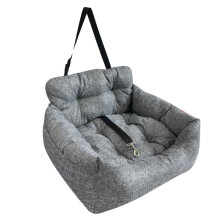 Dog Car Seat For Small/Medium Dogs With Safety Strap Universal Fit Cozy Car And Home Bed