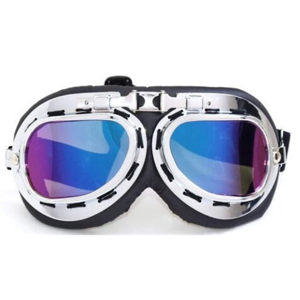 Goggles Outdoor Sports Glasses Vintage Anti-Uv Motorbike Motorcycle Scooter Pilot Helmet Eyewear Motocross Color 9067246388287