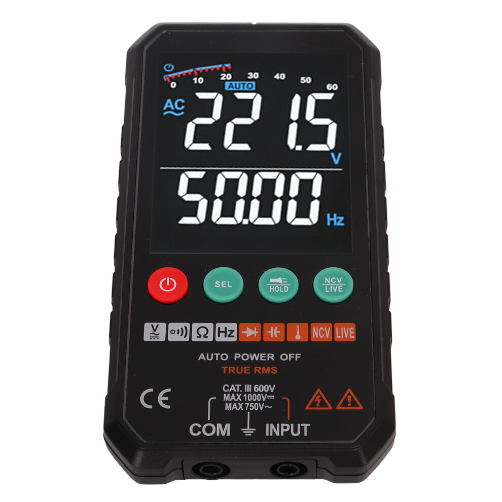 Digital Multimeter 600V Cat Iii Lcd 142X70mm Portable Tester 4931356420562