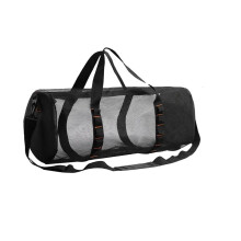 Large Capacity Foldable Mesh Duffel Dive Bag Waterproof Scuba Gear Storage Pouch For Snorkeling Swimming Surfing Black