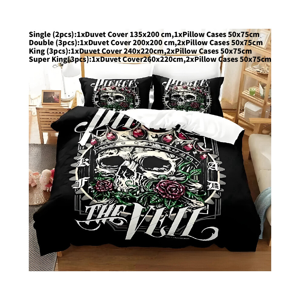 (Double(200x200cm)) Veil Pierce The Album Cover Digital Print Duvet Cover Pillowcase Bedding Set