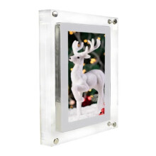 Digital Picture Frame Acrylic Video Player With 5-Inch Vertical Display, 1GB Internal Memory, Type-C Built-In Battery