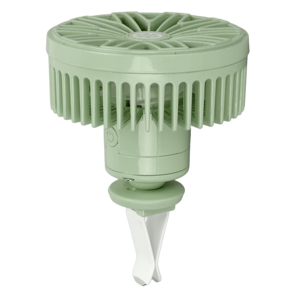 5V Usb Car Cooling Fan, 360 Rotation, Portable For Car/Truck/Suv, Green 8721356422651