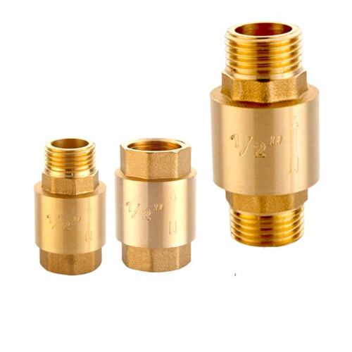 3/4 BSP Female To Male Thread Brass Vertical Lift Spring Check Valve ...