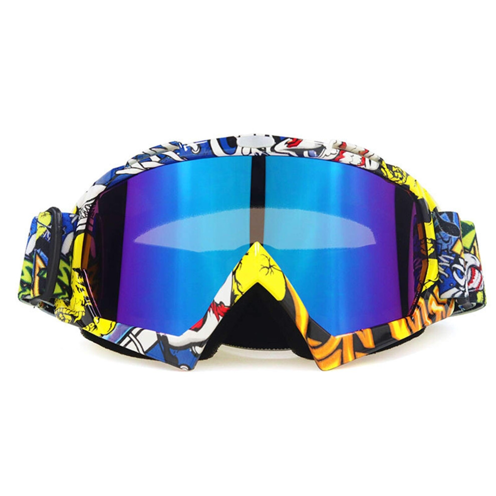Motocross Goggles Off Road Motorcycle Goggles Helmet Compatible Ski Snowboard Eyewear Color No2 9393856705856