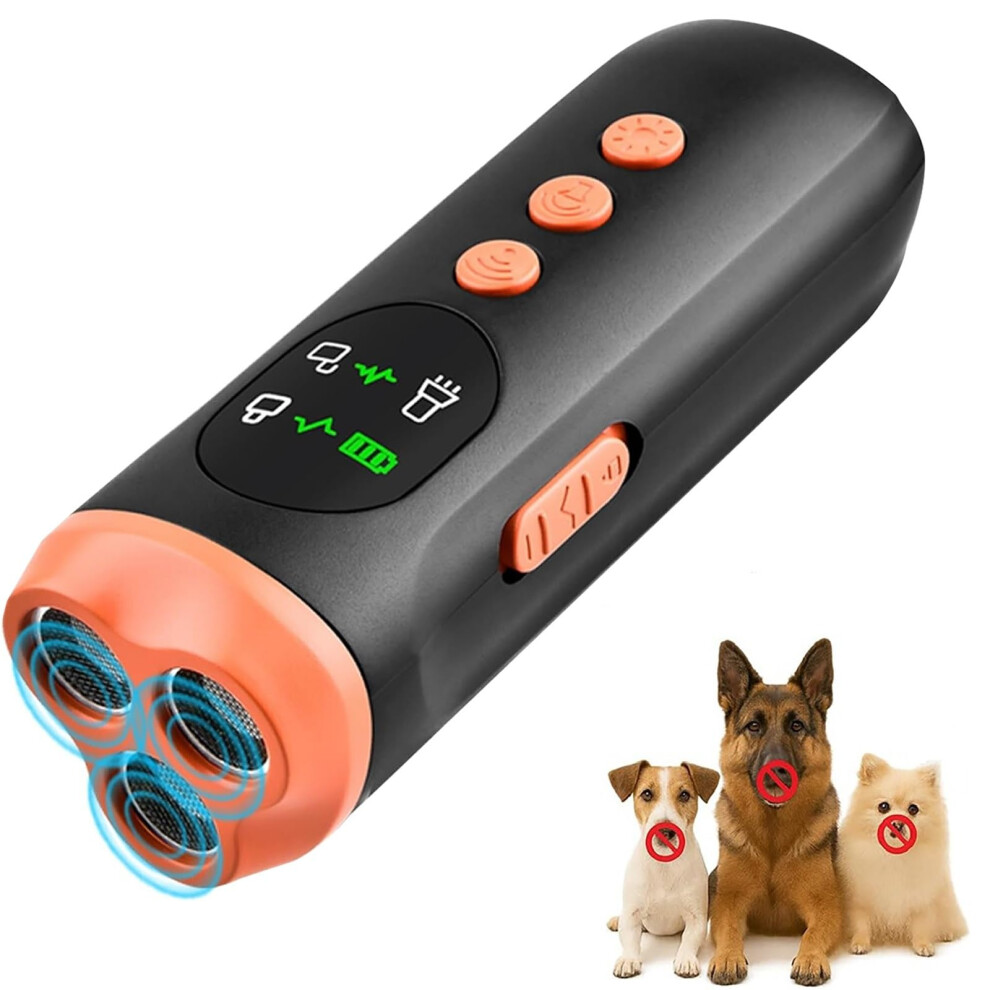 Dog Bark Guard Ultrasonic Bark Control Rechargeable Indoor and Outdoor Deterrent Humane Alternative to Training Collars-image-OPC-PMH2S5Z-NEW