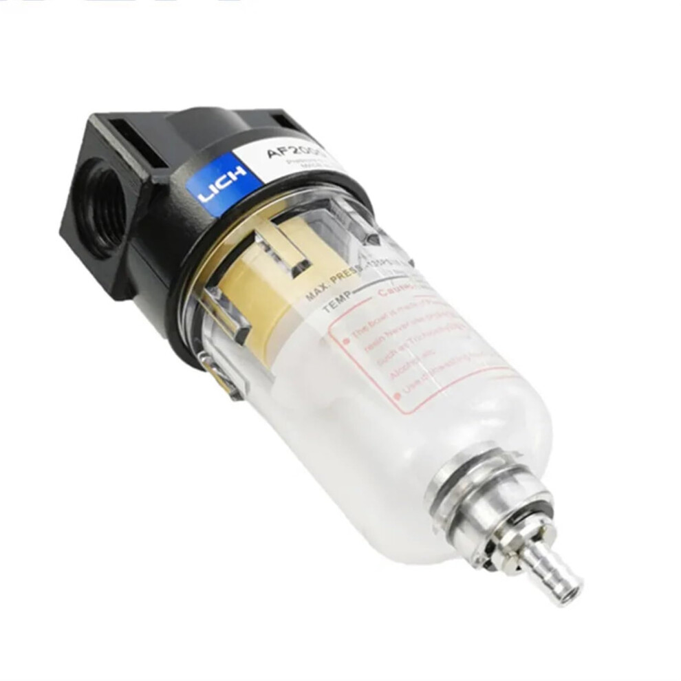 Af2000-02 Moisture Separator For Compressor, Universal 1/4 Inch Connection, Auto Drain, Air And Water Separator 9354506601331