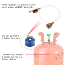 Outdoor Gas Stove Refill Adapter LPG Cylinder Converter 60cm