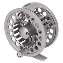 3/4 Fly Fishing Reel, CNC Aluminum Alloy, Silver, 75mm Diameter