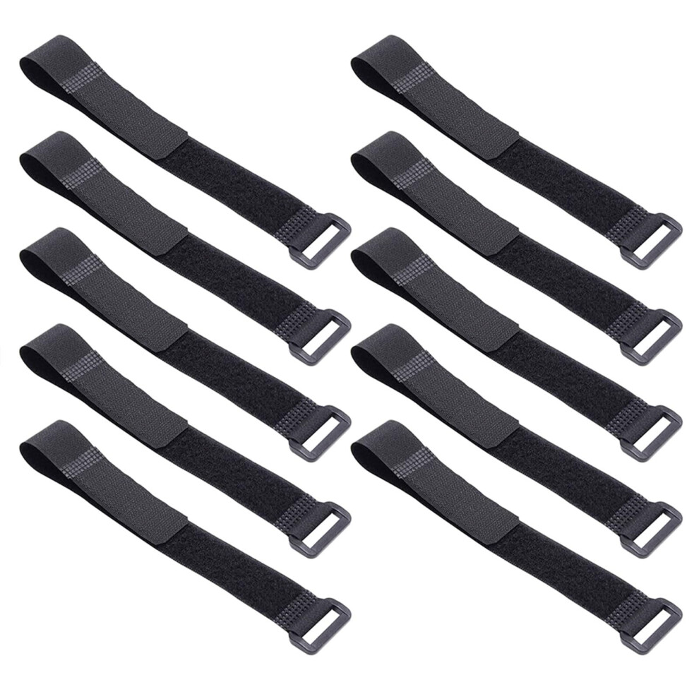 Cable Tie 10-Pack Reusable Nylon Fastening Straps, Adjustable Multi-Purpose Cord Tie For Cable Management 9067246389857