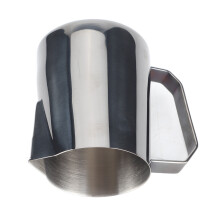 Stainless Steel Frother Jug 450ml Black for Coffee Milk Frothing and Mixing