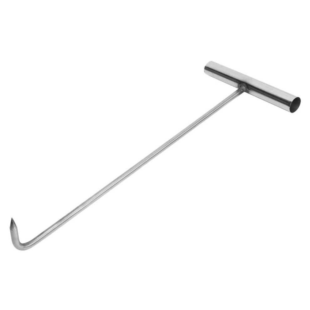 Manhole Lid Hook Stainless Steel T-Shape Pull Hook Professional Lifting Tool For Manhole Covers 9084446681376