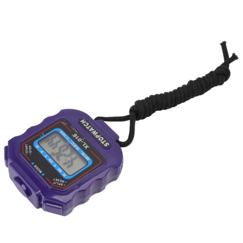 Electronic Stopwatch XL016 Blue 2-Display Athletic Timer with AG13 Battery