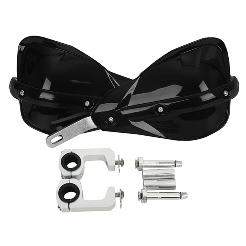 High Strength Motorcycle Hand Guards Deflectors, Adjustable Angles, 2-Pack, Comfortable Long-Distance Riding Black 9393856707874