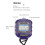 Electronic Stopwatch XL016 Blue 2-Display Athletic Timer with AG13 Battery 12