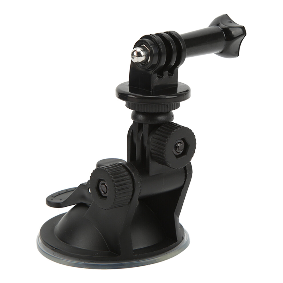 Suction Mount For Action Camera, 1/4In Screw Car Holder Black 4621356432275