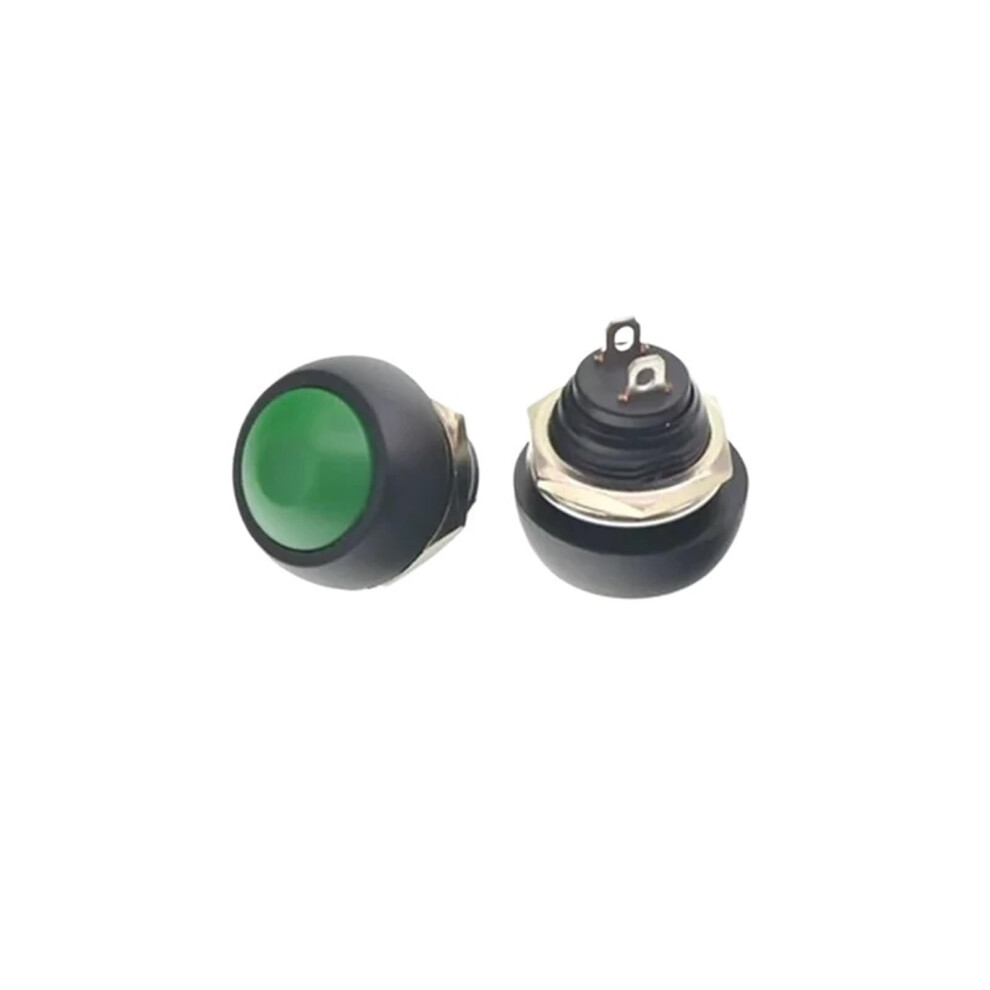 Push Button Switch 12Mm Mini Round Pbs-33A Self-Locking Pbs-33B Self-Reset 3A250vac/1A125vac 2-Pin Green Pack 5/20/100 9393856708123