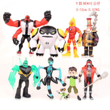 Spannende Ben10 Actionfiguren Sammlung mit 9 bunten PVC-Modellen perfekt zum Spielen