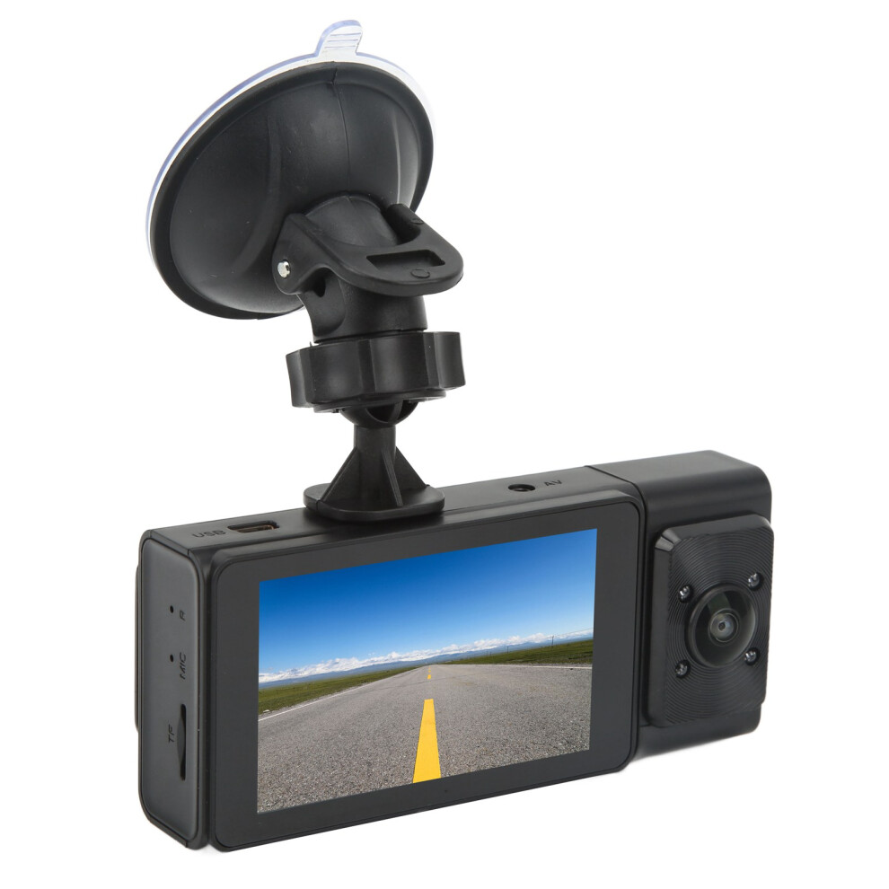 3.0In Car Dash Cam With 3 Lenses Night Vision 32Gb Loop Recording 5051356433351