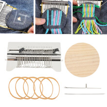 Wooden Darning Mini Loom Machine, Durable, Simple Operation for DIY Clothing