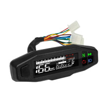 Dual Odometer Gauge Motorcycle Tachometer Digital 199km/h Universal Total Mileage Odometer With Bracket Backlights