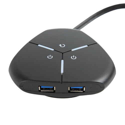 Dualer Netzschalter 2 USB Desktop-PC-Taste ABS 2