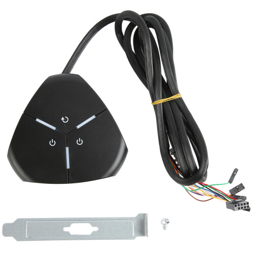 Dualer Netzschalter 2 USB Desktop-PC-Taste ABS 1