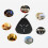 Dualer Netzschalter 2 USB Desktop-PC-Taste ABS 5