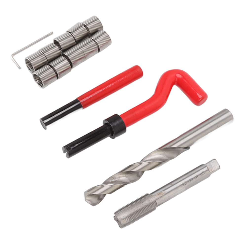 Steel Thread Repair Kit For Automotive Engines M14x1.25 Drill Tap Inserts 3571356437774